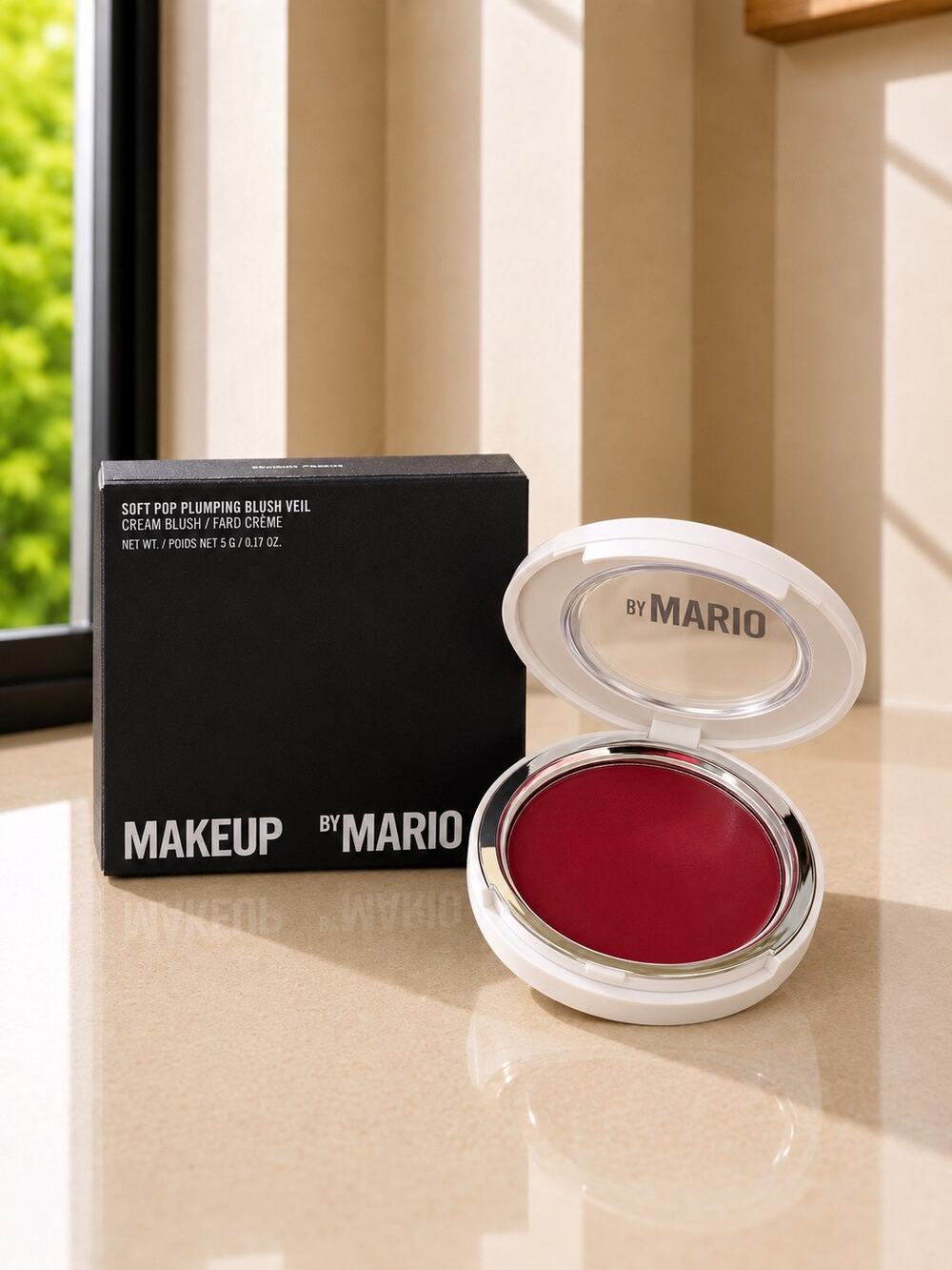 $34 New MAKEUP BY MARIO Soft Pop Blush Veil Berry Punch 5g Cream Blush